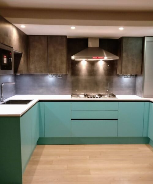 Wren Turquoise Kitchen Kitchen fitting in Glasgow West End by Handyman Craft